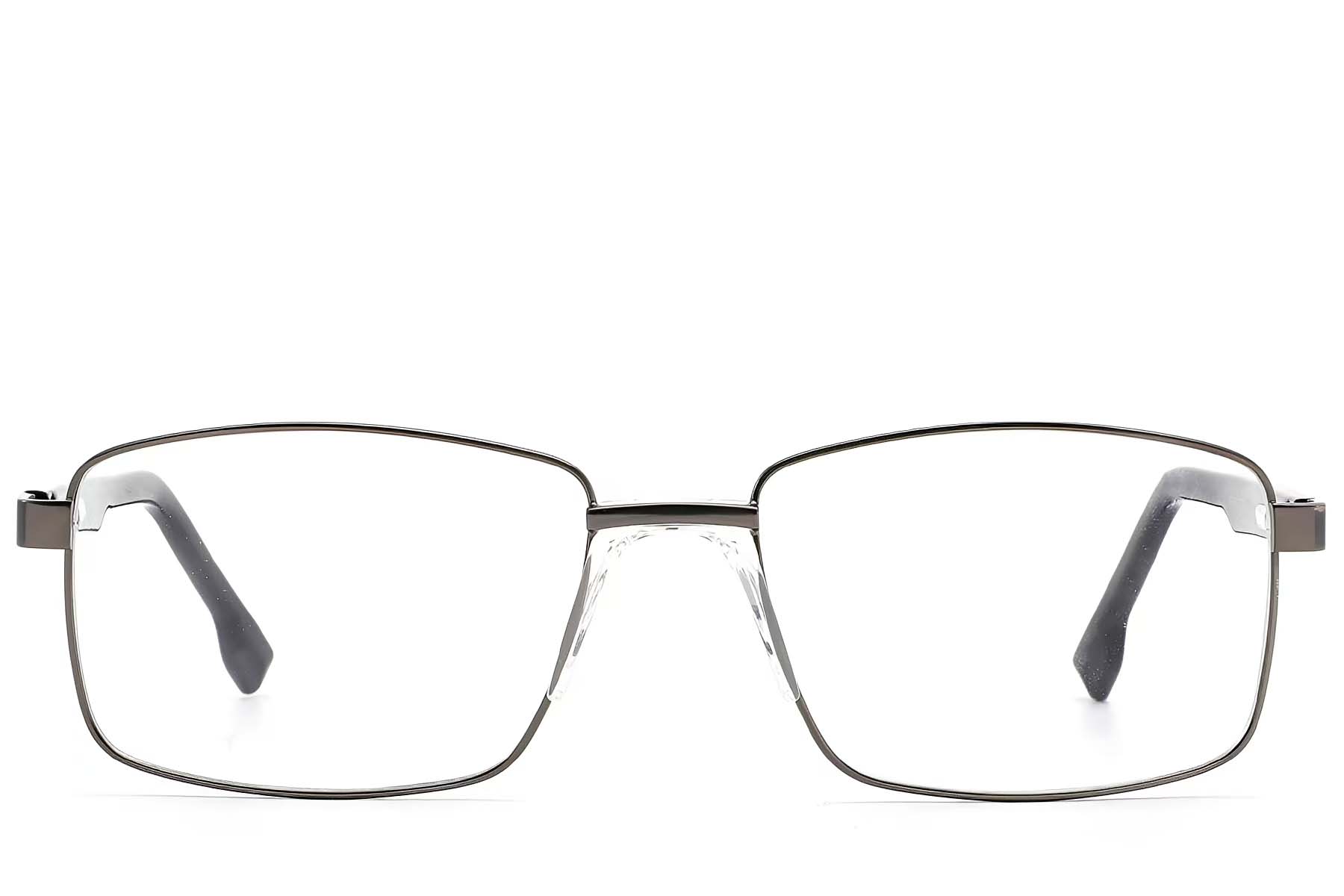 BS2012-1570_Grey_Rectangular_Metal_Glasses_front