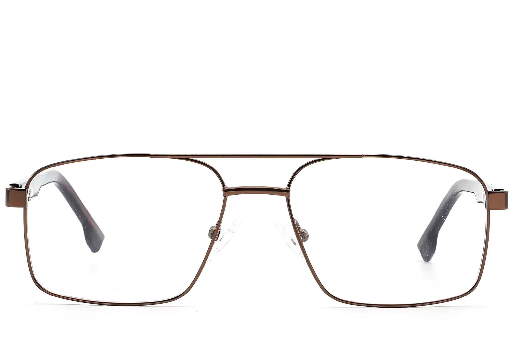 BS2012-1578_Brown_Aviator_Metal_Glasses_front