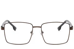 BS2012-1590_Brown_Rectangular_Metal_Glasses_front