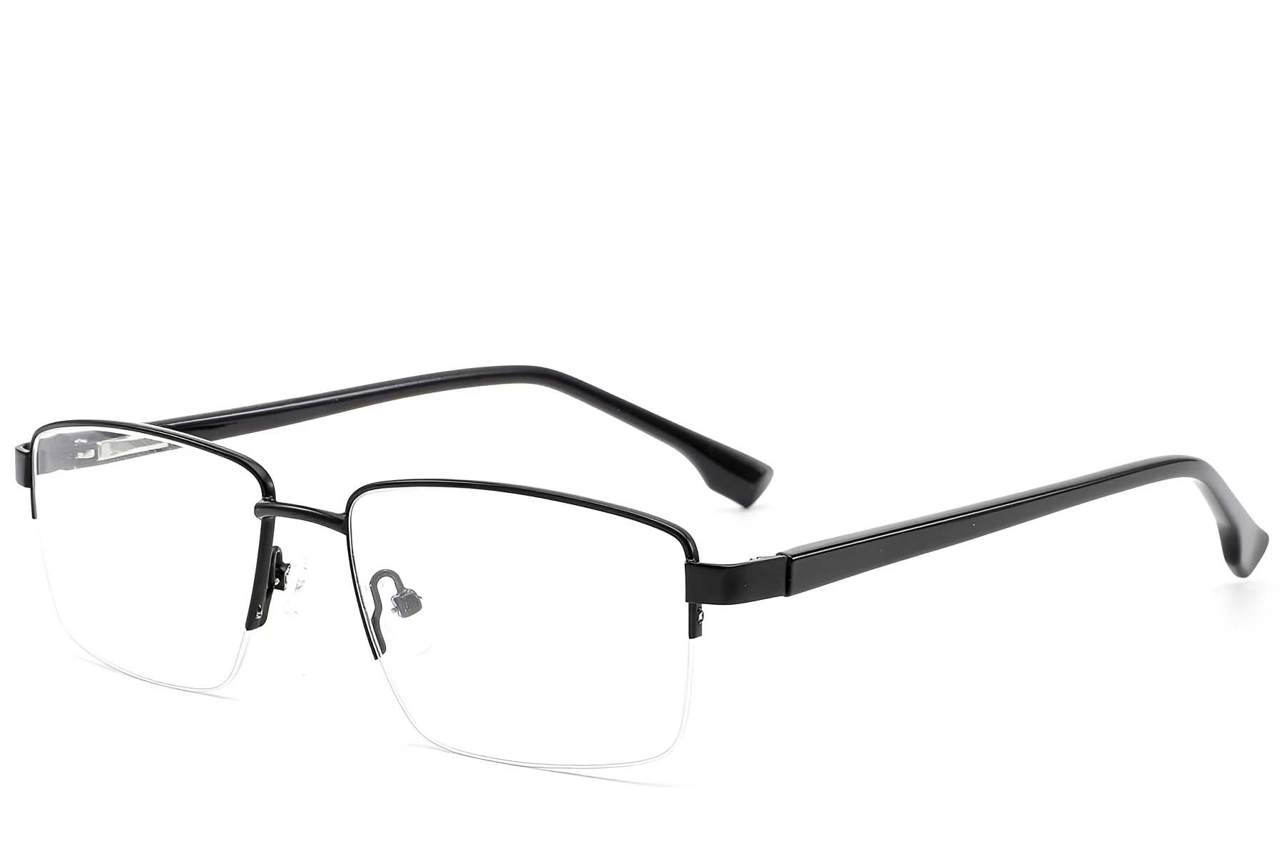 BS2012-1593_Black_Semi-rimless_Metal_Glasses_corner