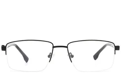 BS2012-1593_Black_Semi-rimless_Metal_Glasses_front