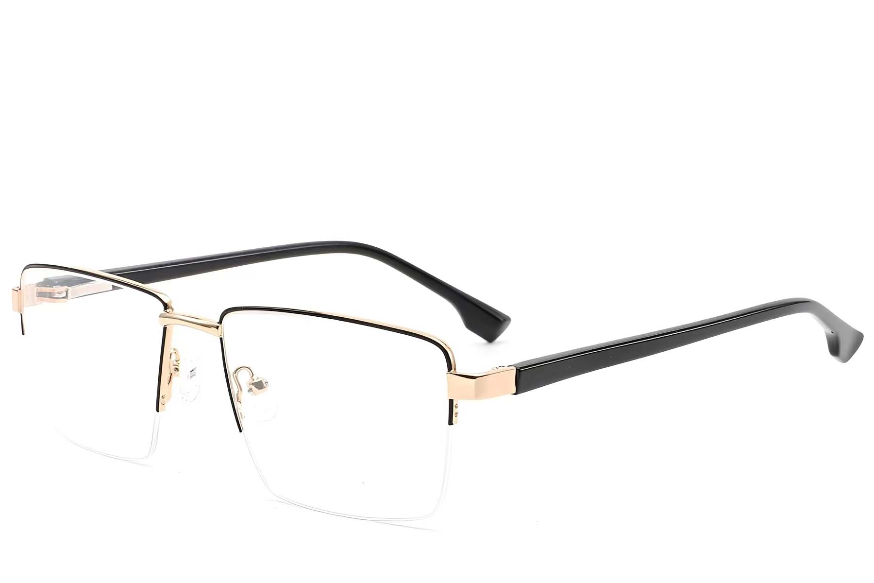 BS2012-1610_Black_Semi-rimless_Metal_Glasses_corner