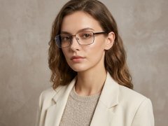 BS2012-1614_Brown_Rectangular_Metal_Glasses_corner-tryon_female