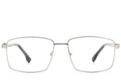 BS2012-1615_Silver_Rectangular_Metal_Glasses_front