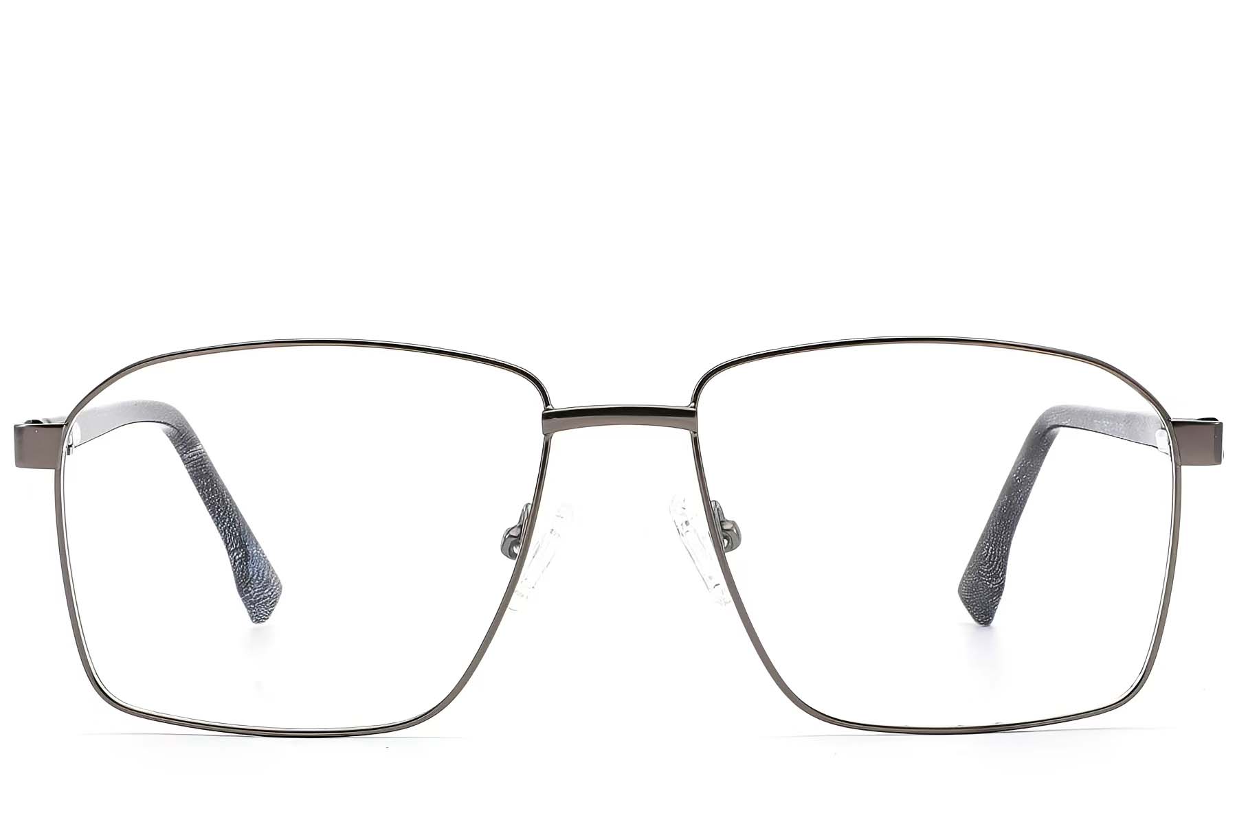 BS2012-1618_Grey_Rectangular_Metal_Glasses_front