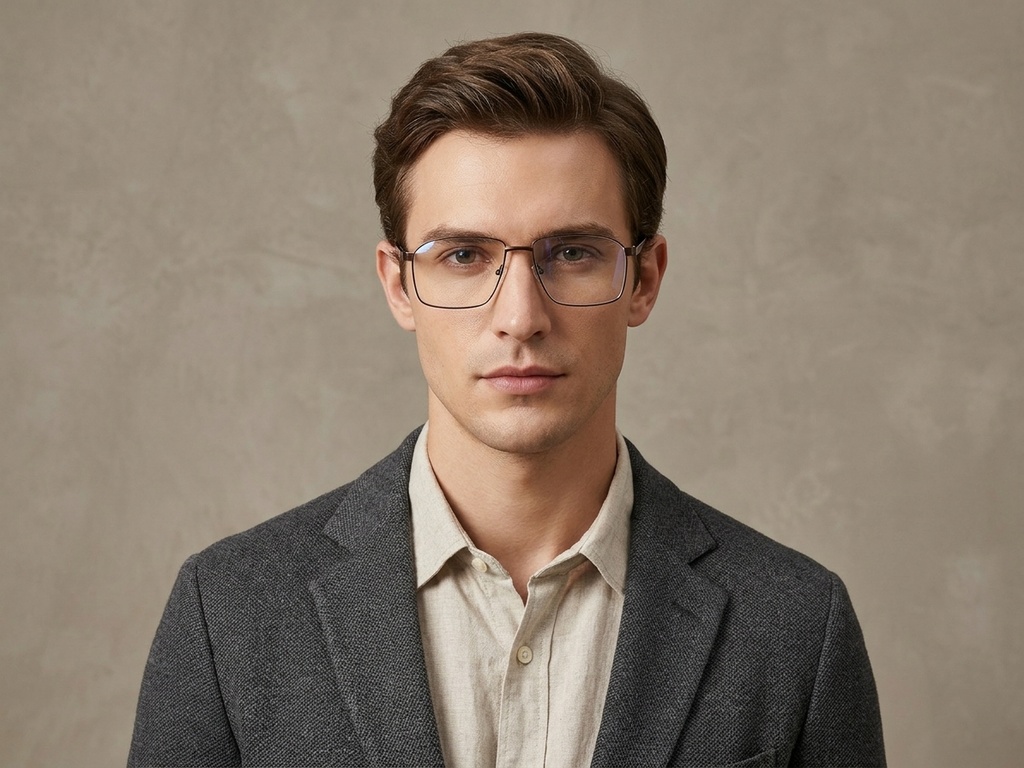 BS2012-1620_Brown_Rectangular_Metal_Glasses_corner-tryon_male