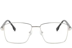 BS2012-1627_Silver_Rectangular_Metal_Glasses_front