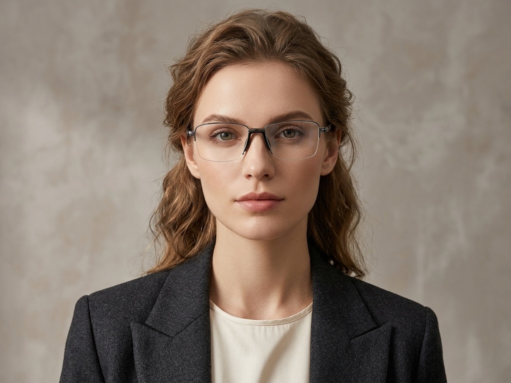 BS2012-1630_Grey_Semi-rimless_Metal_Glasses_corner-tryon_female