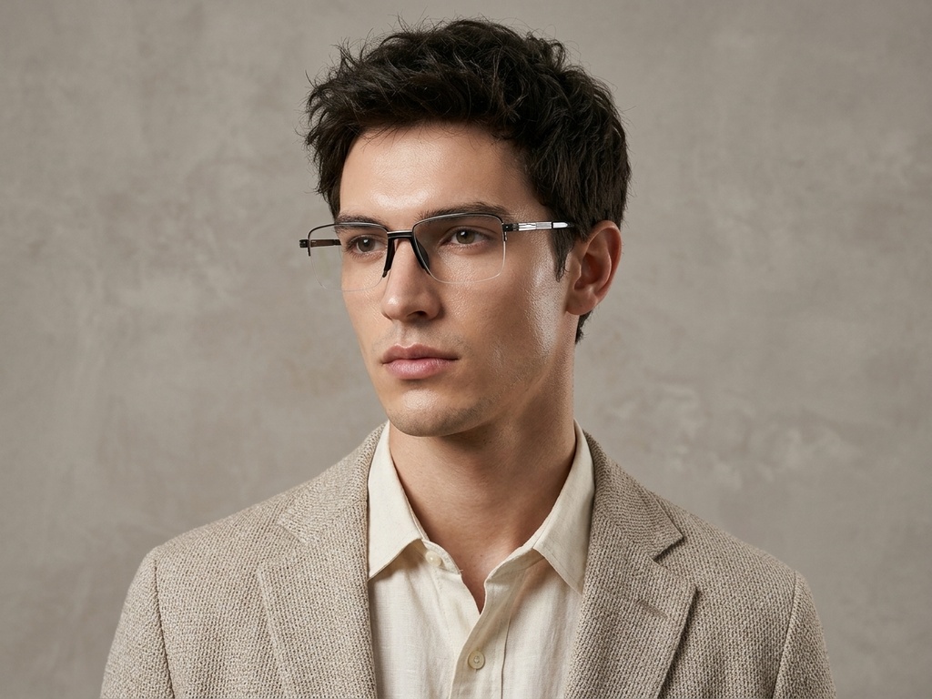 BS2012-1630_Grey_Semi-rimless_Metal_Glasses_corner-tryon_male