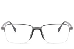 BS2012-1630_Grey_Semi-rimless_Metal_Glasses_front