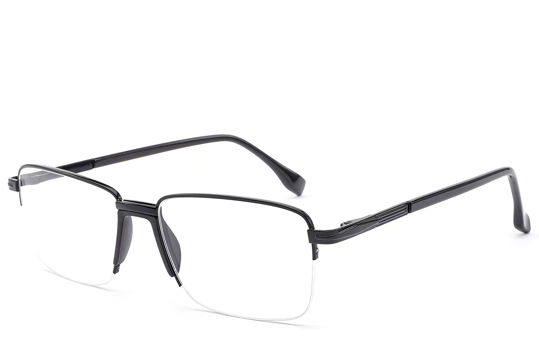 BS2012-1631_Black_Semi-rimless_Metal_Glasses_corner