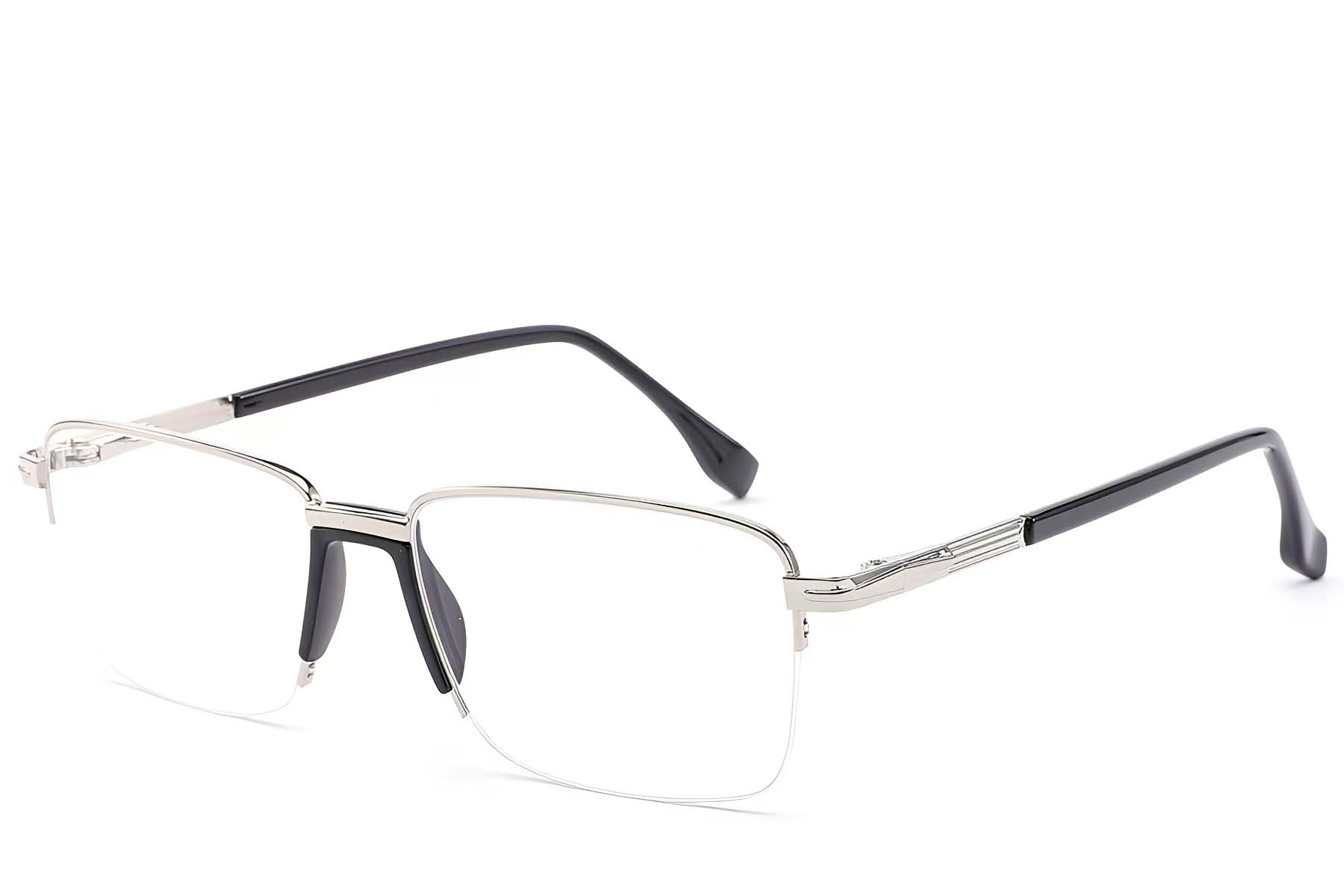 BS2012-1632_Silver_Semi-rimless_Metal_Glasses_corner