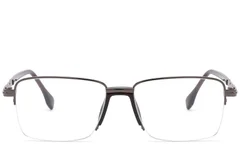 BS2012-1633_Brown_Semi-rimless_Metal_Glasses_front