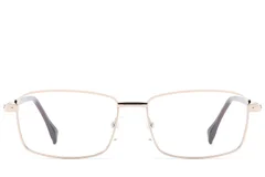BS2012-1639_Golden_Rectangular_Metal_Glasses_front