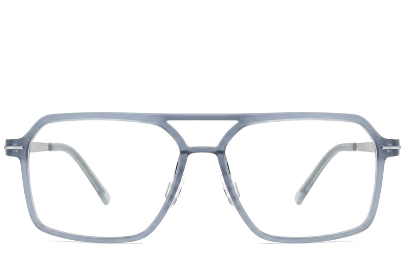 BS2012-1645_Blue_Aviator_Titanium_Glasses_corner-front