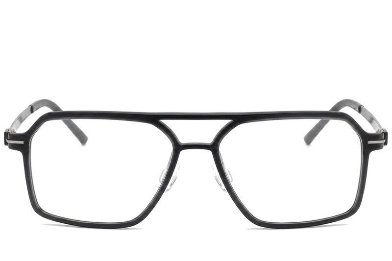 BS2012-1646_Black_Aviator_Titanium_Glasses_corner-front