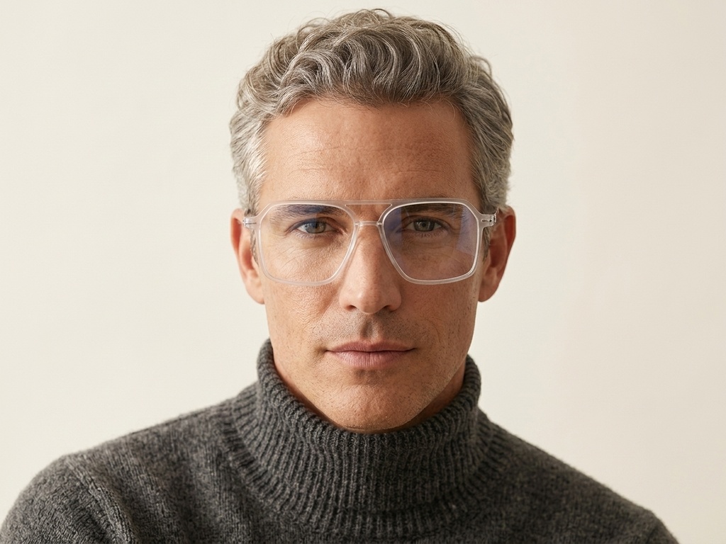 BS2012-1648_White_Aviator_Titanium_Glasses_corner-tryon_male