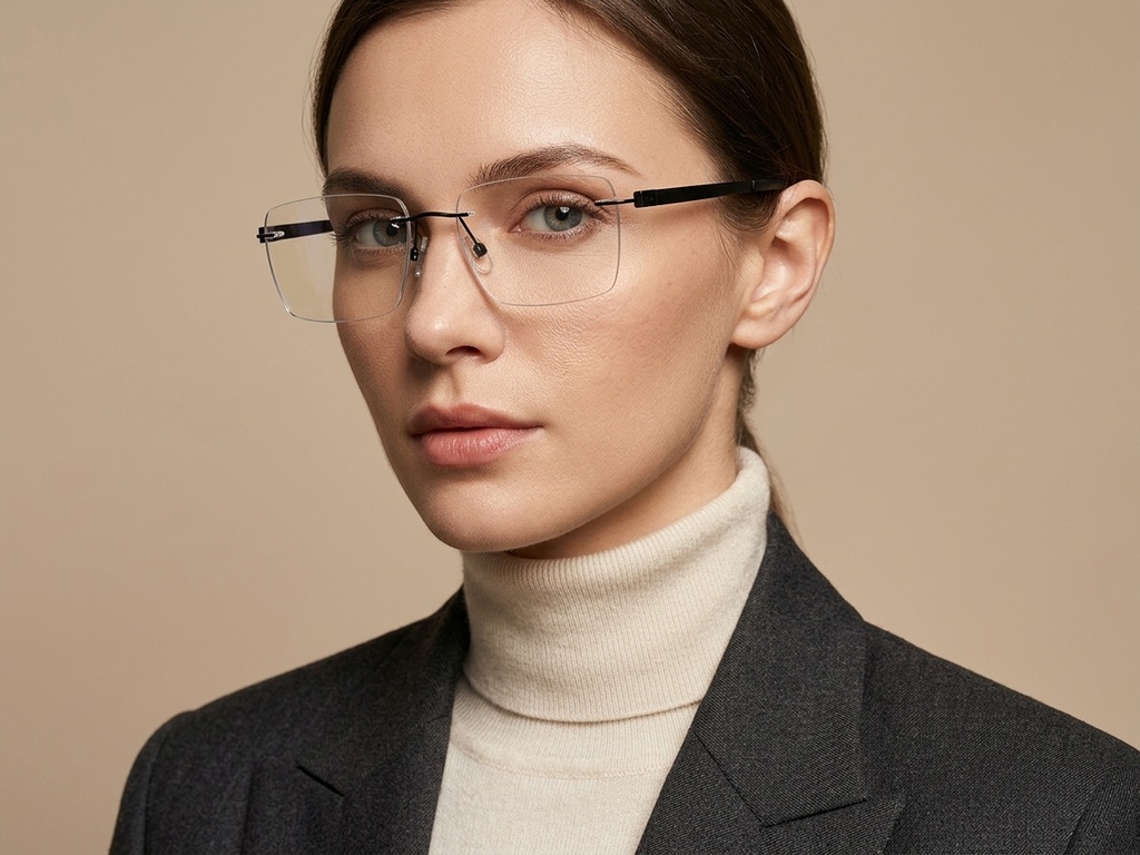 BS2012-1649_Black_Invisible_Titanium_Glasses_corner-tryon_female