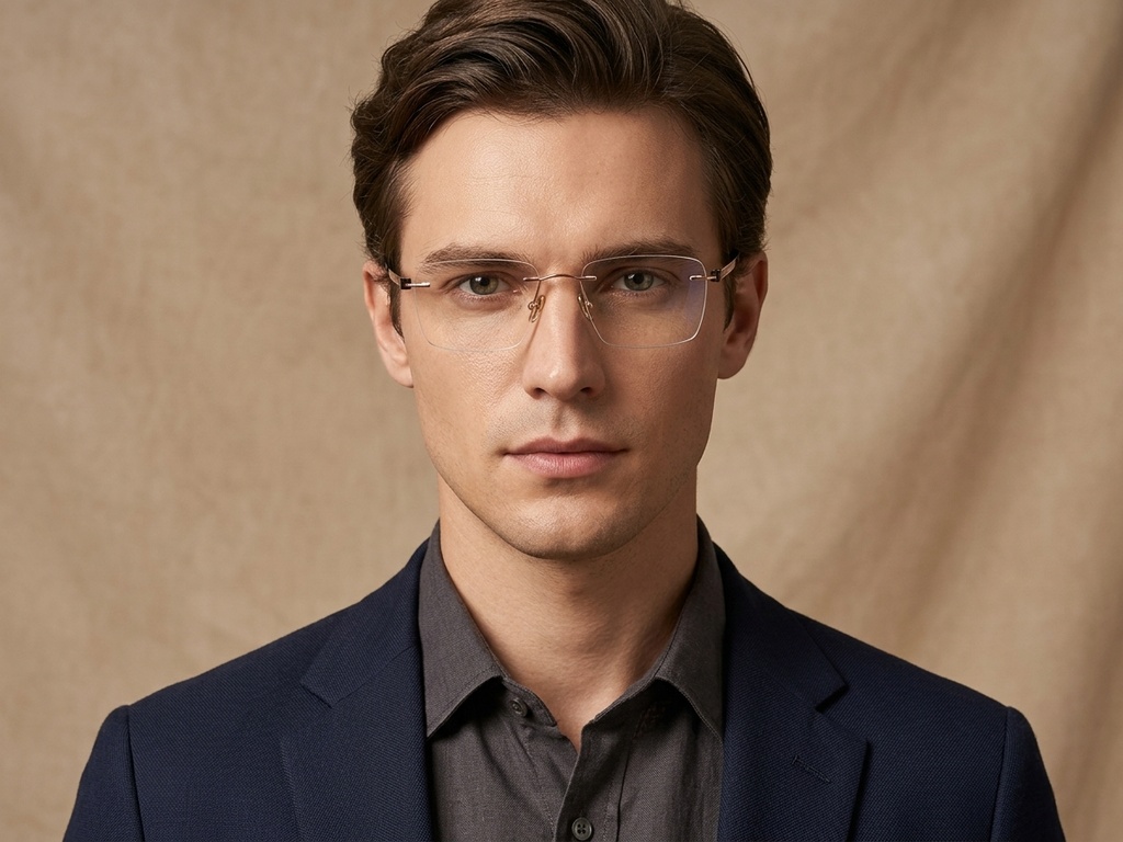 BS2012-1650_Pink_Invisible_Titanium_Glasses-tryon_male