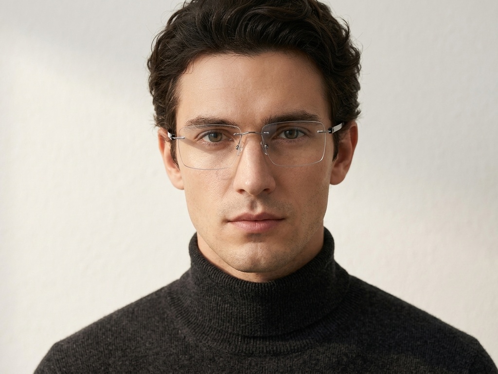 BS2012-1653_Grey_Invisible_Titanium_Glasses_corner-tryon_male