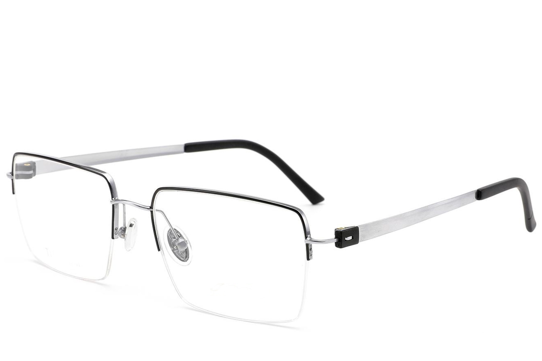 BS2012-1660_Black_Semi-rimless_Titanium_Glasses_corner