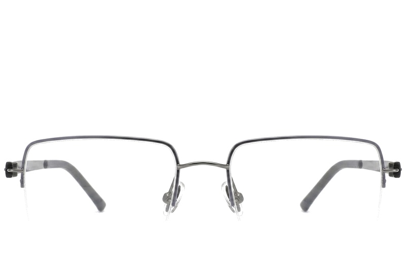 BS2012-1661_Grey_Semi-rimless_Titanium_Glasses_corner-front