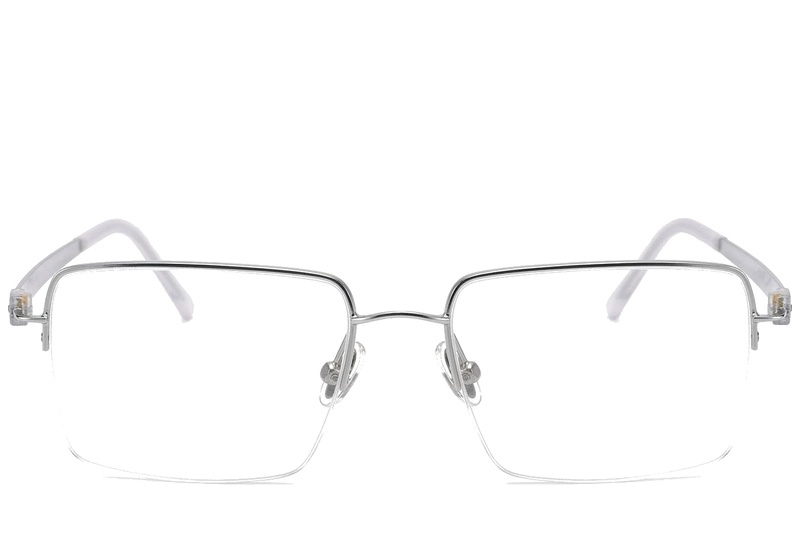 BS2012-1662_Silver_Semi-rimless_Titanium_Glasses_corner-front