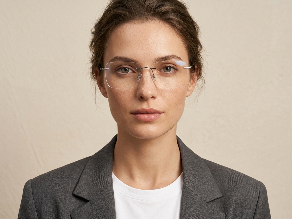 BS2012-1667_Grey_Invisible_Titanium_Glasses-tryon_female