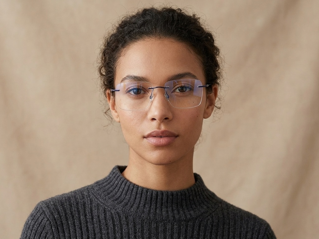 BS2012-1668_Blue_Invisible_Titanium_Glasses_corner-tryon_female