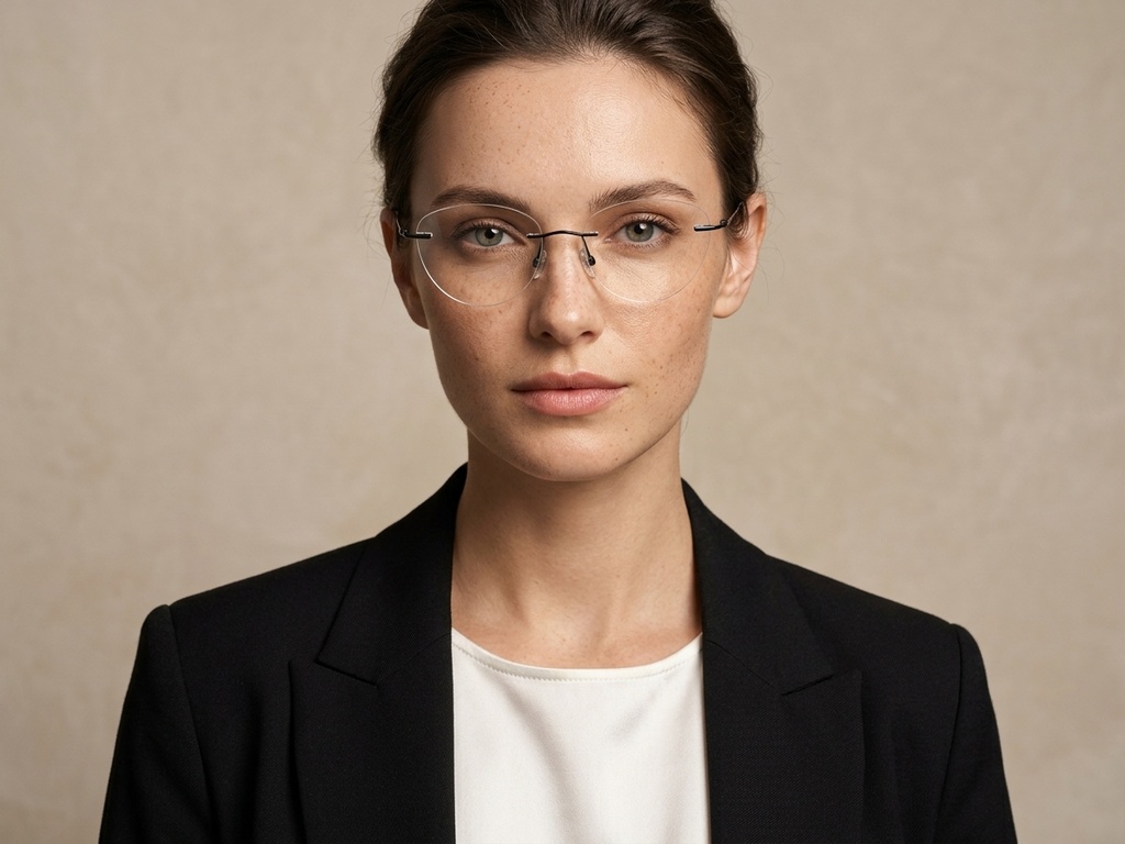 BS2012-1669_Black_Invisible_Titanium_Glasses_corner-tryon_female