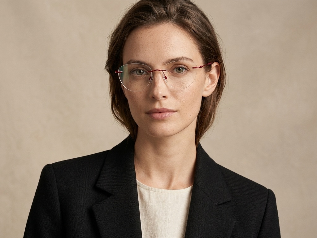 BS2012-1672_Red_Invisible_Titanium_Glasses_corner-tryon_female
