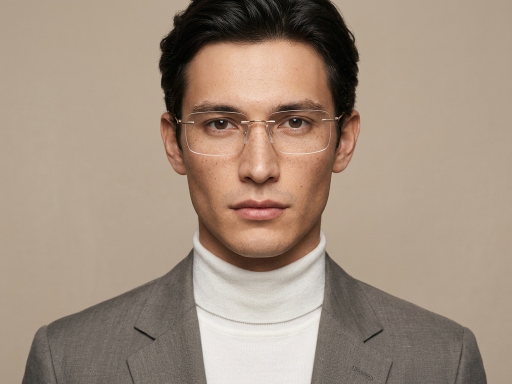 BS2012-1675_Golden_Invisible_Titanium_Glasses-tryon_male