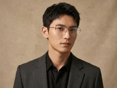 BS2012-1679_Black_Semi-rimless_Titanium_Glasses_corner-tryon_male