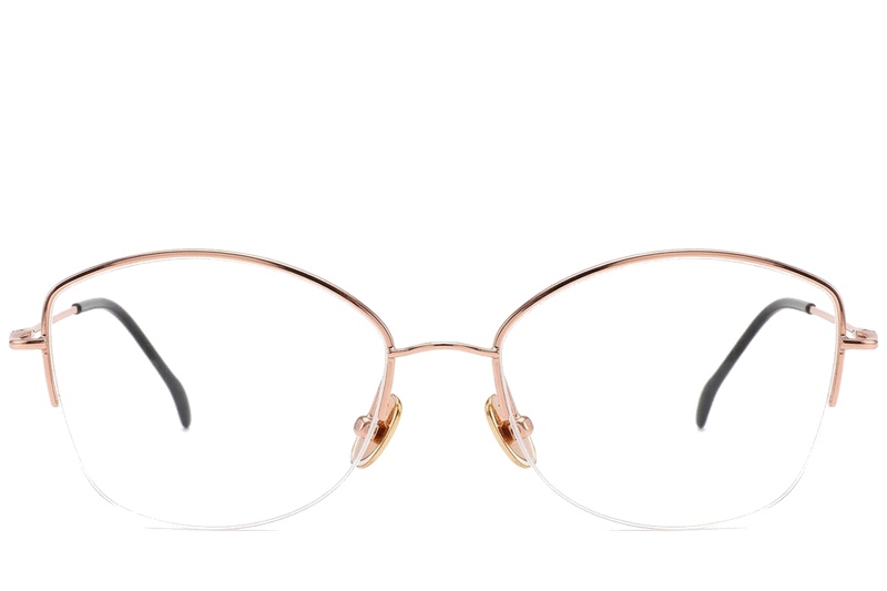 BS2012-1680_Pink_Semi-rimless_Titanium_Glasses_corner-front