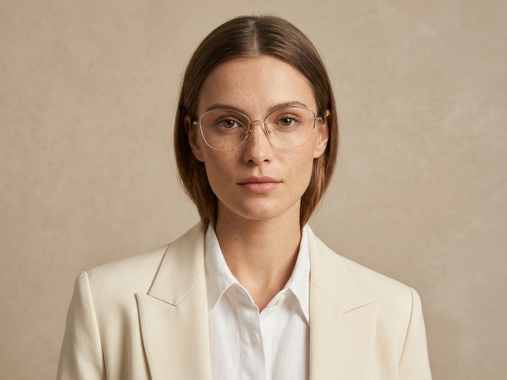 BS2012-1680_Pink_Semi-rimless_Titanium_Glasses_corner-tryon_female