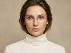 BS2012-1681_Purple_Semi-rimless_Titanium_Glasses-tryon_female