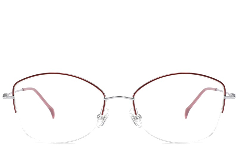 BS2012-1682_Red_Semi-rimless_Titanium_Glasses_corner-front