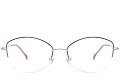BS2012-1682_Red_Semi-rimless_Titanium_Glasses_corner-front