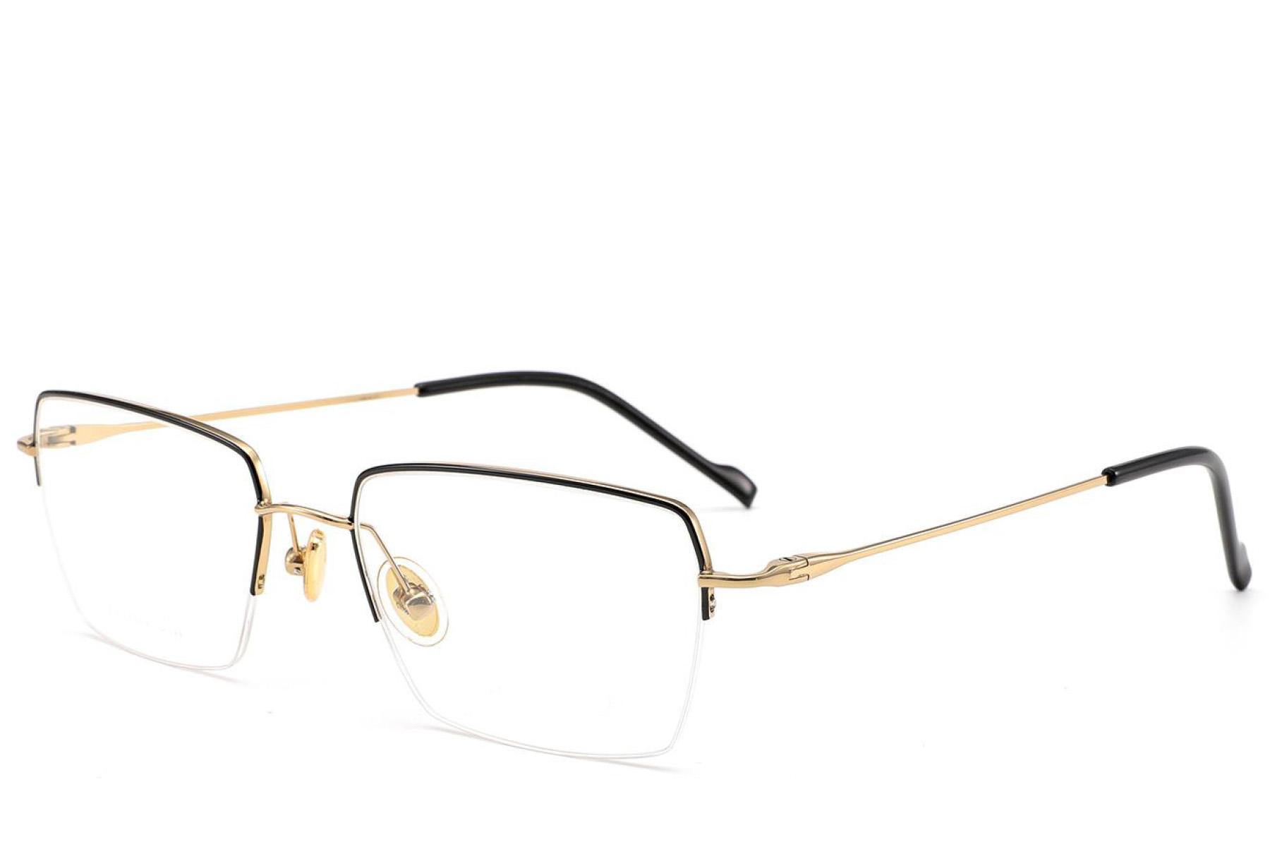 BS2012-1684_Black_Semi-rimless_Titanium_Glasses_corner