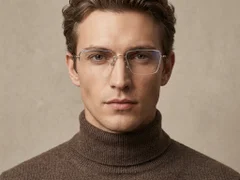 BS2012-1685_Silver_Semi-rimless_Titanium_Glasses-tryon_male