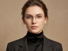 BS2012-1686_Grey_Semi-rimless_Titanium_Glasses_corner-tryon_female