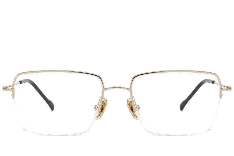 BS2012-1687_Golden_Semi-rimless_Titanium_Glasses_corner-front