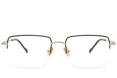 BS2012-1689_Black_Semi-rimless_Titanium_Glasses_corner-front