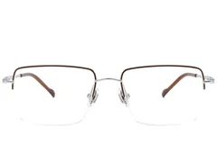 BS2012-1691_Brown_Semi-rimless_Titanium_Glasses_corner-front