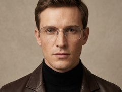 BS2012-1691_Brown_Semi-rimless_Titanium_Glasses_corner-tryon_male