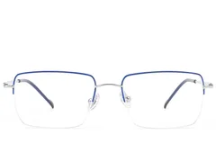 BS2012-1693_Blue_Semi-rimless_Titanium_Glasses_front