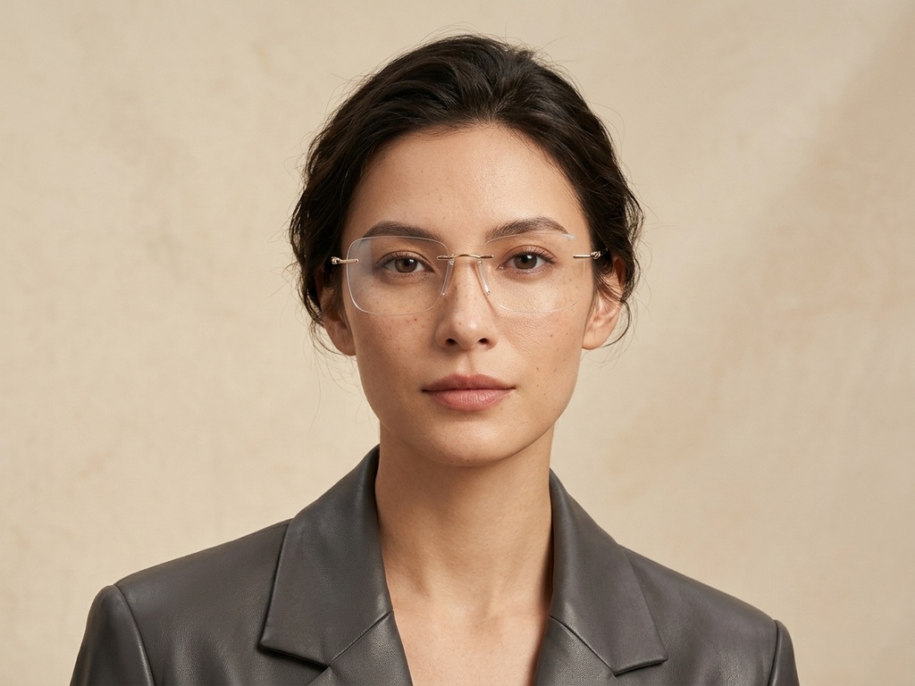 BS2012-1694_Golden_Invisible_Titanium_Glasses_corner-tryon_female