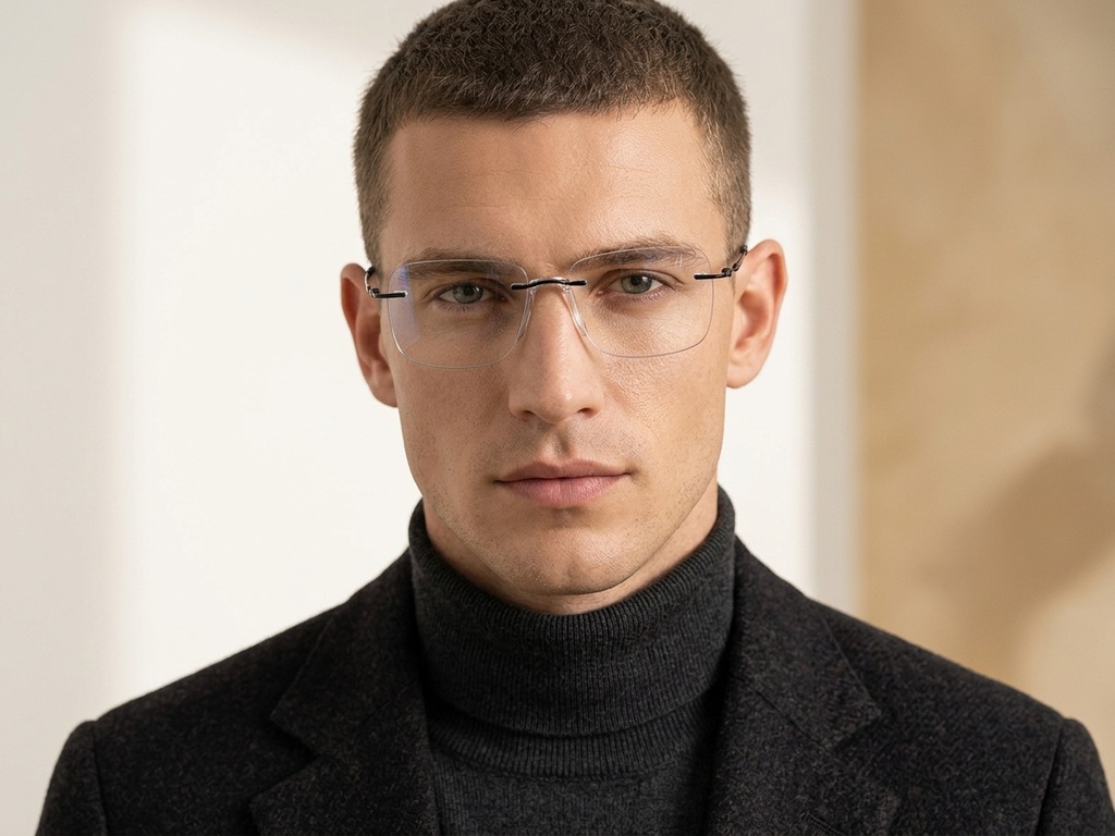 BS2012-1698_Black_Invisible_Titanium_Glasses_corner-tryon_male