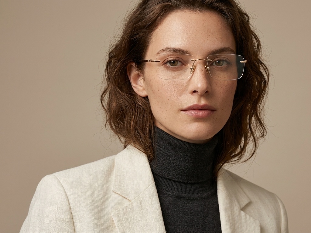 BS2012-1699_Golden_Invisible_Titanium_Glasses_corner-tryon_female