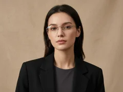BS2012-1701_Brown_Invisible_Titanium_Glasses_corner-tryon_female
